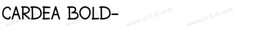 CARDEA BOLD字体转换